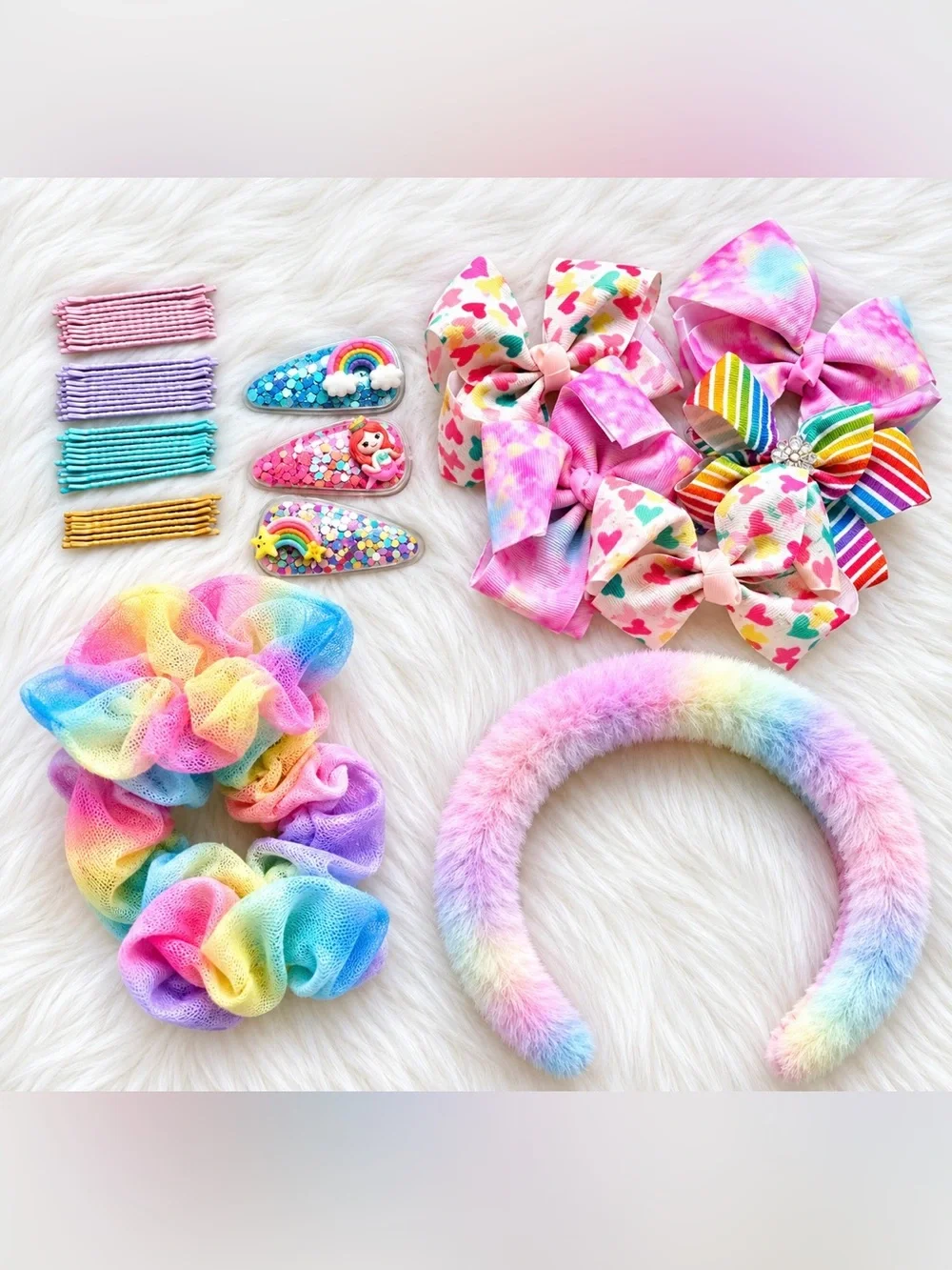 RAINBOW HAIR SET